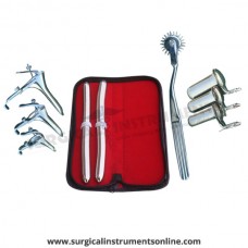 Hegar uterine dilator set,15-16,17-18, pinwheel, grave 3pcs, collin 3pcs
